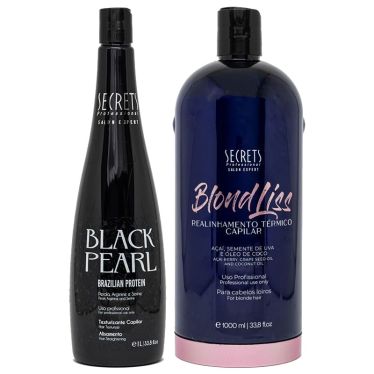 Secrets Kit Assorted Black Pearl and Blond Liss 6 Products